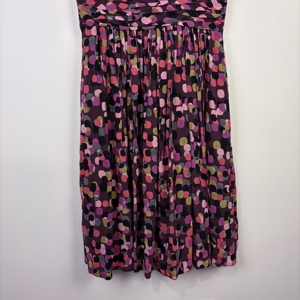 Boden Pink Purple Polka Dot Selina Midi Dress - Picture 5 of 11